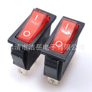 สวิตช์โยก Kcd3 พร้อมไฟแสดงสถานะสีแดง 3 ขา 2 ตำแหน่ง ตัวเรือนไนลอน Ip41 - Product Image 2