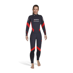 Traje de Neopreno Profesional MARES <span class=keywords><strong>PIONEER</strong></span> de 5mm, Color Neutro, con Capucha y Cremallera Trasera, Aislamiento de 7mm, Hecho en China, Modelo 412344 - Product Image 4