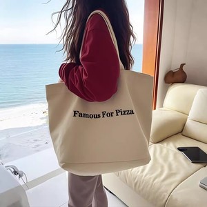 Sac à main en toile au design <span class=keywords><strong>original</strong></span> et artistique, motif lettre simple, style Ins - Product Image 3