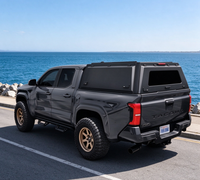 Bâche de benne rétractable en acier carbone noir, pliable en trois parties, sans perçage, OEM ODM personnalisée, pour camionnette 4x4 extérieure Toyota Tacoma 801L-1200L