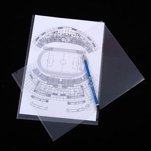 Organizador de documentos de una sola pieza en forma de L, protector de documentos de dos páginas, archivador, carpeta transparente A4, 31X22cm - Product Image 4