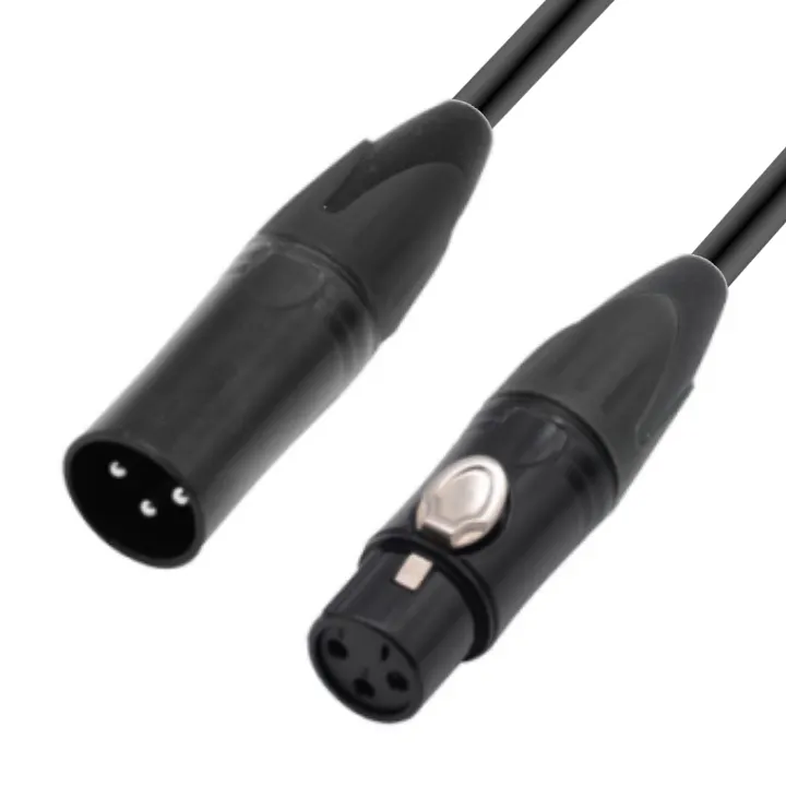 RQSONIC MC503-10FT 3P XLR(M) bis 3P XLR(F) OFC-Mikrofon kabel