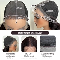 Perruque Lace Front Synthétique Marron 26 Pouces Alibaba 13*6 HD Résistante à la Chaleur, Cheveux Ondulés Pré-Pluckés pour Femmes Noires
