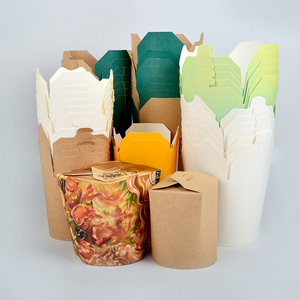 Senang01 16oz 26oz 32oz 64oz trắng tùy chỉnh Togo Kraft lấy đi Trung Quốc takeout bao bì giấy dùng một lần mì hộp - Product Image 6