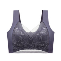 Magnifique Soutien-Gorge Femme Grande Taille en Dentelle, Élastique, Doux, Rembourré, Anti-Affaissement, Soie, Sans Coutures