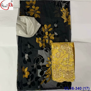 Thanh lịch bị cháy ra nhung sang trọng somali dirac 3.5 sân + 2 sân + 2yrds gogorad faranshavi gabashal dirac Sudan toob lụa chiffon - Product Image 6