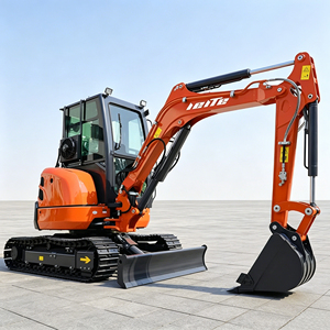 Mini-excavatrice 3,5 tonnes à essence avec cabine et climatisation, commande hydraulique, pour travaux d'ingénierie de grande envergure - Product Image 1