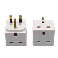 Rallonges de prise UK 3 broches 250V 13/16 Ampères, rallonge électrique 2 voies, adaptateur double prise, multiprises, adaptateur de prise 13A