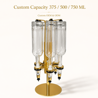 Distributeur de parfum en aluminium doré, distributeur rotatif de bouteilles, verseur doseur pour bar, salon, boutique, machine de remplissage de parfum