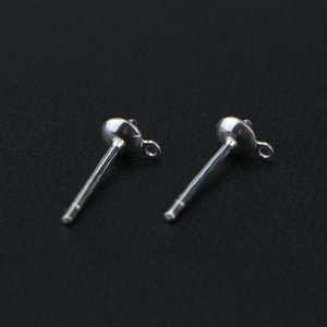 Support vide en argent sterling S925 pour fabrication de bijoux DIY, pour aiguille de plateau, boucles d'oreilles pendantes, perles, perles de jade, cristaux et bols - Product Image 2