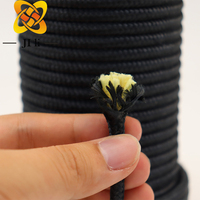 Corde tressée en aramide noire 5 mm FS05B Corde de sécurité incendie extérieure par JILI