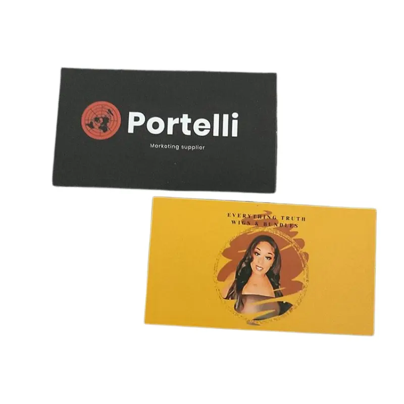 นามบัตรฟอยล์สีทองหรูหราพร้อมโลโก้โฆษณาโปสการ์ดโลโก้นามบัตรขอบคุณ