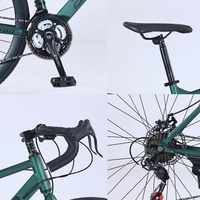 Vélo de route 700C en acier Hi-ten, 21 vitesses, freins à disque, pour adultes, prix compétitif, fabriqué en Chine
