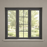 Ventanas y Puertas Abatibles de Aluminio con Vidrio Templado para Cocina y Hogar