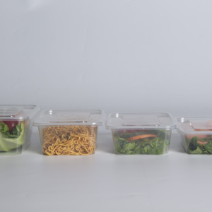 750ml hình chữ nhật trong suốt Takeaway thực phẩm salad trái cây lưu trữ PP bữa ăn chuẩn bị <span class=keywords><strong>container</strong></span> lò vi sóng an toàn - Product Image 4