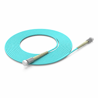 Cordon de brassage fibre optique multimode D4 D4 OM3 1m, insensible à la flexion, duplex PVC LSZH pour centre de données