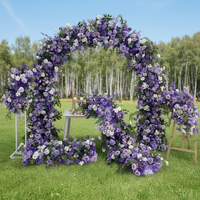 Support métallique réglable pour arche de fleurs artificielles, réutilisable et durable, pour toile de fond de mariage, photomaton, décoration de fête