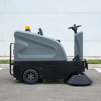 Balayeuse électrique robuste S5 100L 140L système à double réservoir brosse à batterie manuelle pour le nettoyage du chantier de construction