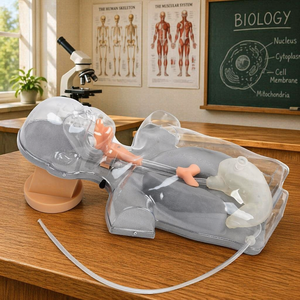 Maniquí Multifuncional Transparente para Entrenamiento de Enfermería en Alimentación Nasal y Lavado Gástrico en Niños, Simulador Labpilot LP/H30 - Product Image 4