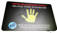 Carte anti-vol d'identité avec blocage RFID pour la protection des cartes de crédit et bancaires, sécurité NFC 13,56 MHz