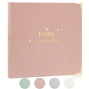 Álbum <span class=keywords><strong>de</strong></span> Fotos <span class=keywords><strong>de</strong></span> Lino para Bebé, <span class=keywords><strong>Libro</strong></span> <span class=keywords><strong>de</strong></span> Recuerdos, Regalo para Baby Shower, Revelación <span class=keywords><strong>de</strong></span> Género - Product Image 2