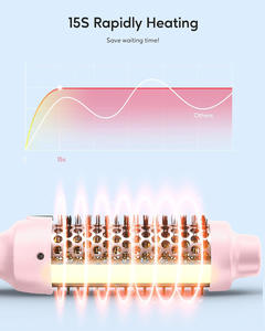 NB Wide Vente directe usine <span class=keywords><strong>Fer</strong></span> à boucler chauffant rond ionique à ions négatifs de haute qualité d'origine, brosse thermique pour coiffure - Product Image 2