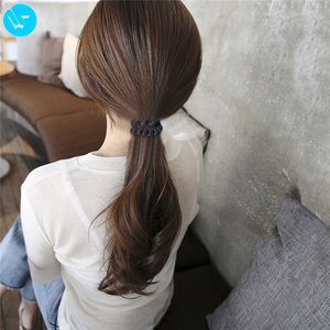 Élastiques à cheveux en velours bouclés en forme de ligne téléphonique PL Flocking - Product Image 5