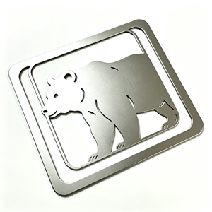 Marcapáginas de metal personalizado con diseño de oso calado, marcapáginas de recuerdo con recorte de animal para regalo promocional - Product Image 2