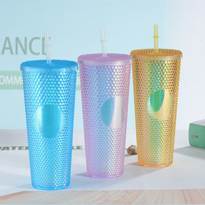 Bicchiere Termico con Glitter e Diamanti, Doppia Parete, Opaco, per Caff<span class=keywords><strong>è</strong></span> Freddo, Bocca Larga, Antigoccia - Product Image 4