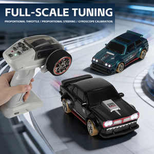 Voiture télécommandée de drift en métal à l'échelle 1:64 avec télécommande 2,4 GHz, prête à l'emploi, pour intérieur/extérieur, convient aux débutants, jouet de course pour garçons - Product Image 5