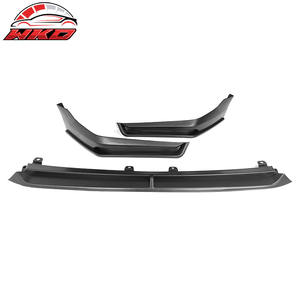 ลิ้นกันชนหน้าสำหรับ Honda Civic 2022-2024 รุ่นที่ 11 สไตล์ IKON สีดำด้าน พร้อมไฟ LED 3 ชิ้น ชุดแต่งคุณภาพสูง - Product Image 2