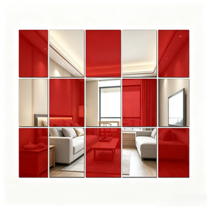 Custom Size 200x300x1.35mm <b>Self</b> <b>Adhesive</b> Acrylic Mirror <b>Wall</b> <b>Sticker</b> for Interior <b>Wall</b> Decor - Product Image 1