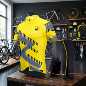 Conjunto de Jersey de Ciclismo de Alto Rendimiento para Hombre, Traje de Ciclismo Ligero de Secado Rápido con Pantalones Cortos Acolchados con Gel - Product Image 1