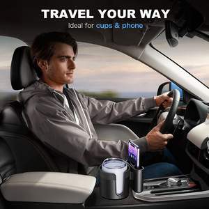 Multifunctional Car <b>Cup</b> Holder Extender <b>Large</b> Beverage Holder Front Seat ABS Material Simple Style - Product Image 4
