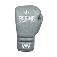 Gants de boxe MMA professionnels personnalisables en cuir microfibre rétro à lacets