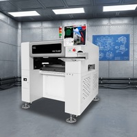 Máquina de Montaje de Chips SMT Eficiente, Dispositivo de Selección y Colocación de Componentes SMD HW-T8SG-80F con 8 Cabezales + 80 Alimentadores