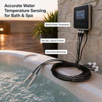 Sonde de température GAIMC NTC pour baignoire et spa, étanche, en acier inoxydable, 10K 3435 JST 2 broches pour contrôleur de spa