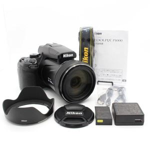 กล้องดิจิตอล Coolpix P1000 จัดส่งรวดเร็ว กล้องดิจิตอล 16.7 ล้านพิกเซล พร้อมจอ LCD 3.2 นิ้ว สีดำ 4k Ultra HD ใหม่ บันทึกวิดีโอความละเอียดสูง - Product Image 1