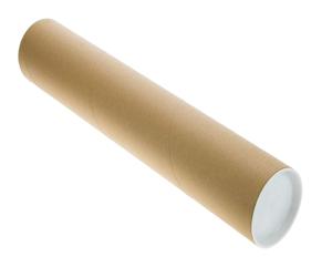 Tube postal Wholesale thick wall Cardboard Shipping Poster Long Cardboard Tube end metal plastic Lid Kraft Mailing Tube