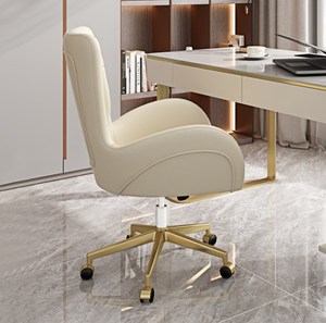 Sedia da <span class=keywords><strong>scrivania</strong></span> di lusso leggera ascensore in <span class=keywords><strong>pelle</strong></span> e ruota <span class=keywords><strong>poltrona</strong></span> con schienale alto sedia da ufficio moderna per ufficio a casa - Product Image 3