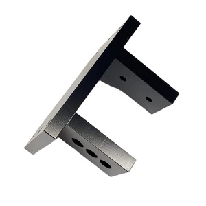 Custom CNC <b>Machining</b> <b>Service</b>, Black Anodized Aluminum Alloy Industrial Mechanical Bracket & Structural Parts - Product Image 1
