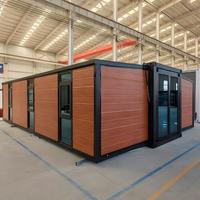 Casa Móvil Fácil de Instalar, Casa Contenedor Expandible de 20 pies con Dormitorio, Cocina, Sala de Estar, Diseño Prefabricado Minimalista