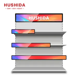Hushida 19.5 24 28.1 inch Kệ cạnh màn hình hiển thị LED siêu thị màn hình quảng cáo kéo dài thanh <span class=keywords><strong>LCD</strong></span> hiển thị - Product Image 1