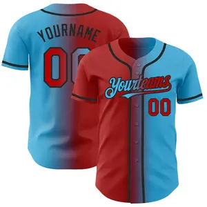 Custom Honkbal Jersey Shirts Sublimatie Print Team Naam En Nummer Sneldrogende Hiphop Sportkleding Mannen Vrouwen Kinderen Gepersonaliseerd