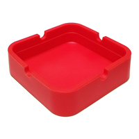 Cendrier carré en silicone résistant aux hautes températures, design créatif et original, accessoires pour fumeurs, articles ménagers CLASSIQUE