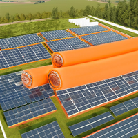 Câble de batterie de stockage d'énergie haute tension CC 1500V, isolé XLPO, en cuivre, pour véhicules électriques, 25mm², 35mm², 50mm², 70mm², 95mm², orange, pour BESS