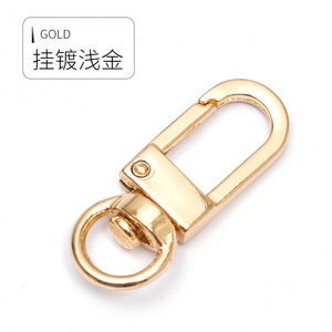 Gold Plated Zinc Alloy Carabiner Keychain A3246 Durable Home Use - Product Image 1