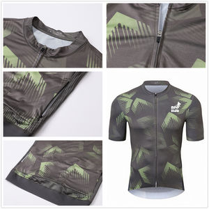 Maillot de cyclisme pour homme de haute qualité personnalisé, tissu <span class=keywords><strong>italien</strong></span>, fermeture éclair YKK, haut de cyclisme VTT, sans couture, léger, séchage rapide, chemise de vélo - Product Image 3