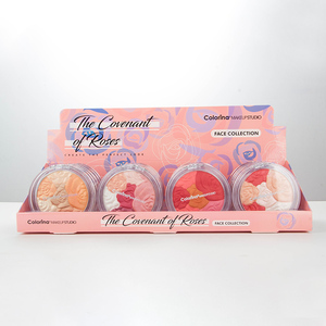 Cosmétiques multicolores, <span class=keywords><strong>prix</strong></span> d'usine, stocks de produits, vente en gros, faible MOQ, fard à joues, illuminateur, poudre - Product Image 3