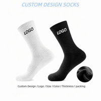 Chaussettes de sport pour hommes avec logo personnalisé, chaussettes de football et de basketball, chaussettes de course à compression pour enfants et femmes